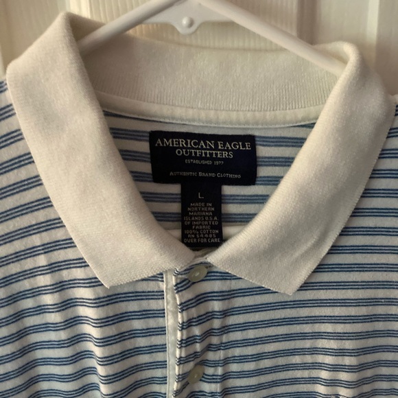 Men’s American Eagle short sleeve polo. Size: L - Picture 7 of 7